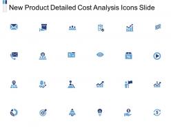 New product detailed cost analysis icons slide growth l443 ppt powerpoint ideas