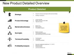 New product detailed overview presentation graphics