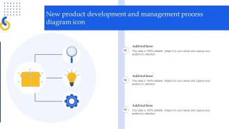 New Product Development And Management Process Diagram Icon