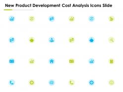 New Product Development Cost Analysis Icons Slide Ppt Powerpoint Slides