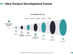 New product development funnel ppt powerpoint presentation ideas background images
