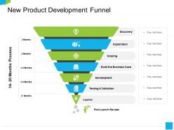 New product development funnel scoping ppt powerpoint presentation infographics gallery