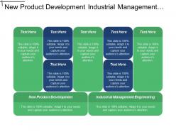 New product development industrial management engineering employment change cpb