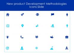 New product development methodologies icons slide idea bulb ppt powerpoint slides