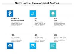 New product development metrics ppt powerpoint presentation professional graphics cpb