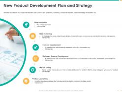 New product development plan and strategy product launching ppt graphics