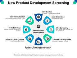New product development screening ppt powerpoint presentation file example