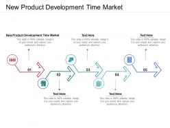 New product development time market ppt powerpoint presentation styles portfolio cpb