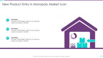New Product Entry In Monopoly Market Icon