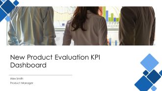 New Product Evaluation KPI Dashboard PPT Template AT