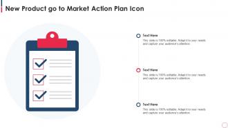 New Product Go To Market Action Plan Icon