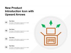 New product introduction icon with upward arrows