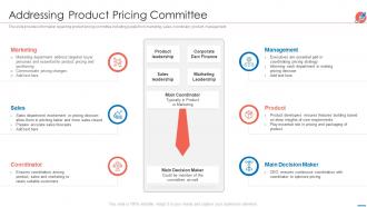 New product introduction market addressing product pricing committee