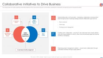 New product introduction market collaborative initiatives to drive business