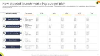 New Product Launch Budget Powerpoint Ppt Template Bundles