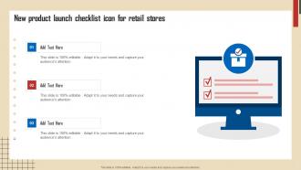New Product Launch Checklist Icon For Retail Stores