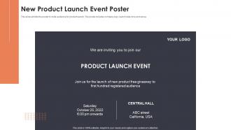 New Product Launch Event Poster Event Planning For New Product Launch
