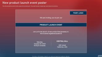 New Product Launch Event Poster Plan For Smart Phone Launch Event