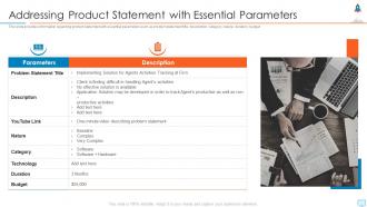 New product launch in market addressing product statement