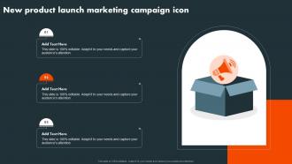 New Product Launch Marketing Campaign Icon