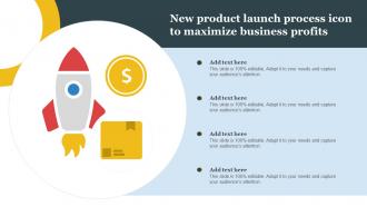 New Product Launch Process Icon To Maximize Business Profits