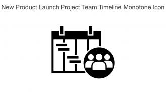 New Product Launch Project Team Timeline Monotone Icon In Powerpoint Pptx Png And Editable Eps Format