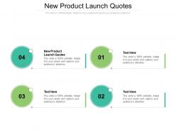 New product launch quotes ppt powerpoint presentation outline model cpb
