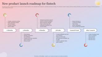 New Product Launch Roadmap For Fintech