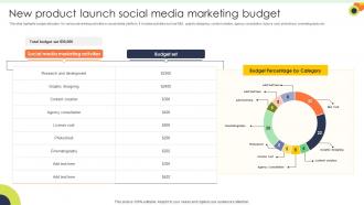 New Product Launch Social Media Marketing Budget