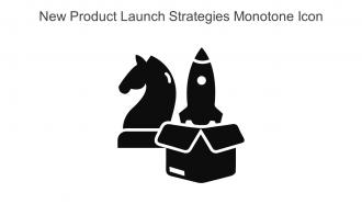 New Product Launch Strategies Monotone Icon In Powerpoint Pptx Png And Editable Eps Format