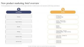 New Product Marketing Brief Overview