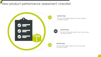 New Product Performance Assessment Checklist