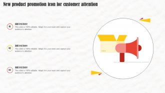 New Product Promotion Icon For Customer Attention