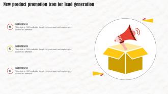 New Product Promotion Icon For Lead Generation