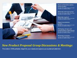 New product proposal group discussions and meetings
