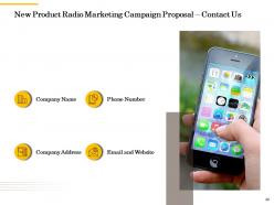 New product radio marketing campaign proposal powerpoint presentation slides