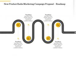 New product radio marketing campaign proposal roadmap ppt powerpoint file themes
