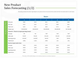 New product sales forecasting dollar sales ppt powerpoint presentation summary rules