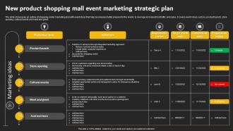 New Product Shopping Mall Event Marketing Strategic Plan