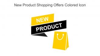 New Product Shopping Offers Colored Icon In Powerpoint Pptx Png And Editable Eps Format