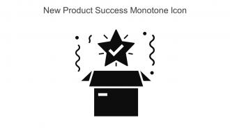 New Product Success Monotone Icon In Powerpoint Pptx Png And Editable Eps Format
