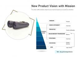 New product vision with mission