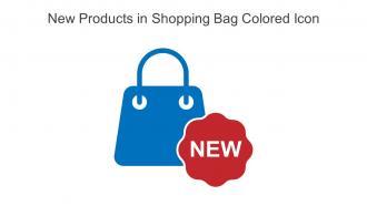 New Products In Shopping Bag Colored Icon In Powerpoint Pptx Png And Editable Eps Format