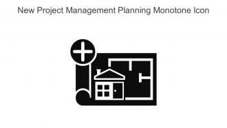 New Project Management Planning Monotone Icon In Powerpoint Pptx Png And Editable Eps Format