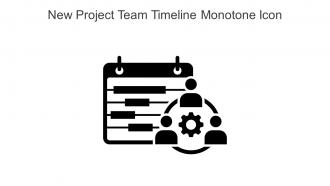 New Project Team Timeline Monotone Icon In Powerpoint Pptx Png And Editable Eps Format