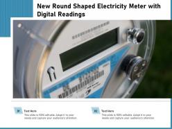 New Round Shaped Electricity Meter With Digital Readings