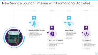 New Service Launch Timeline With Promotional Activities