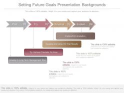 New setting future goals presentation backgrounds