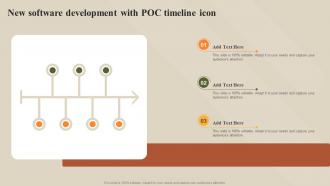 New Software Development With POC Timeline Icon