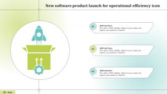 New Software Product Launch For Operational Efficiency Icon